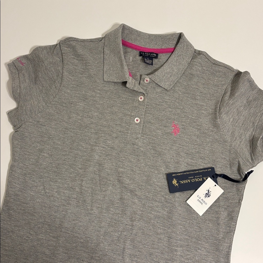 U.S. Polo Assn. Grey Polo Shirt - L